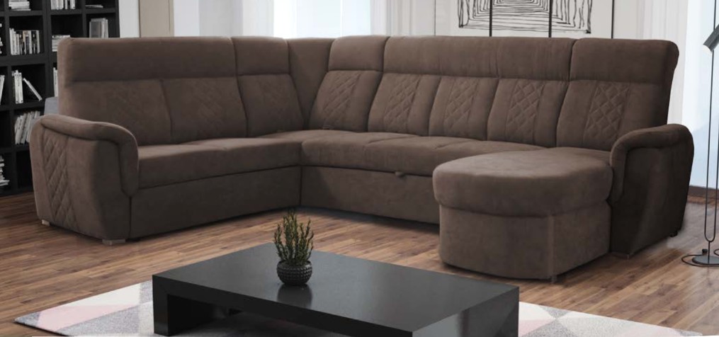 Rohová sedací souprava CAMBRIDGE do U