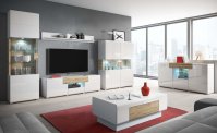 TV komoda II TOLEDO Bílá/ Dub San Remo