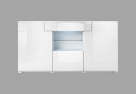 Komoda III TOLEDO Bílá/ bílý lesk
