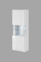 Závěsná vitrína TOLEDO Bílá/ bílý lesk