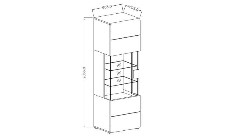 TOLEDO Obývací sestava Bílá/ Dub San Remo