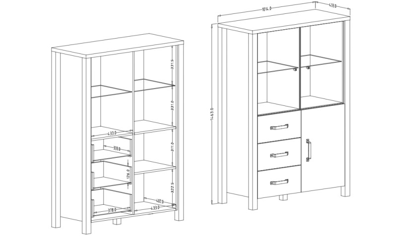 Obývací sestava OLIN I Appenzellský smrk