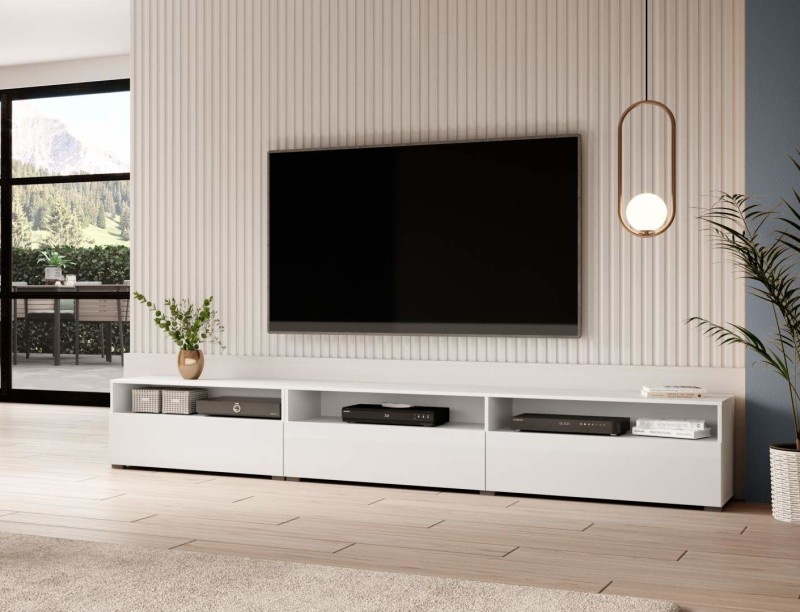TV komoda BAROS Bílá