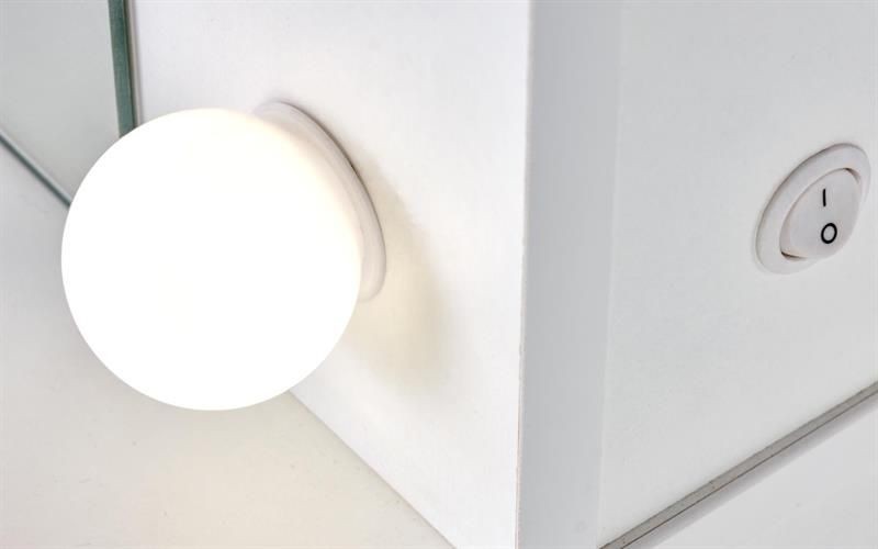 Toaletní stolek HOLLYWOOD XL BÍLÝ