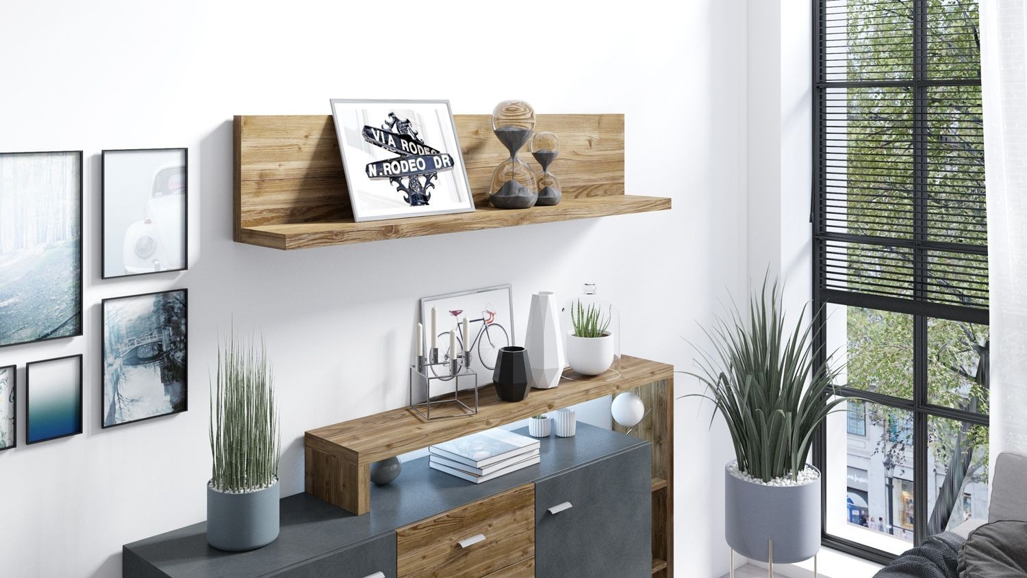 Police závěsná Bota Appenzellský smrk