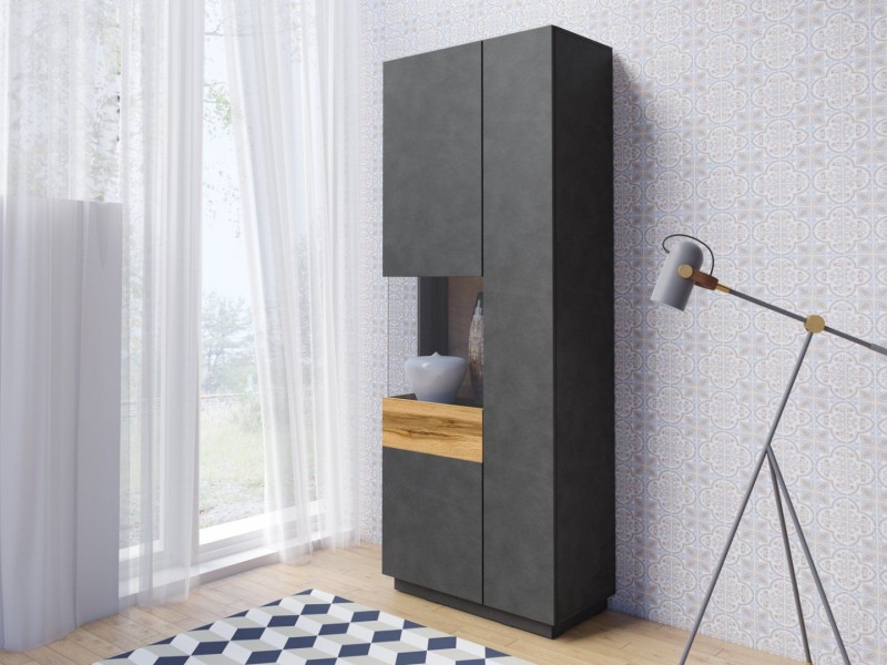 Vitrína I levá SILKE Matera - Dub Wotan