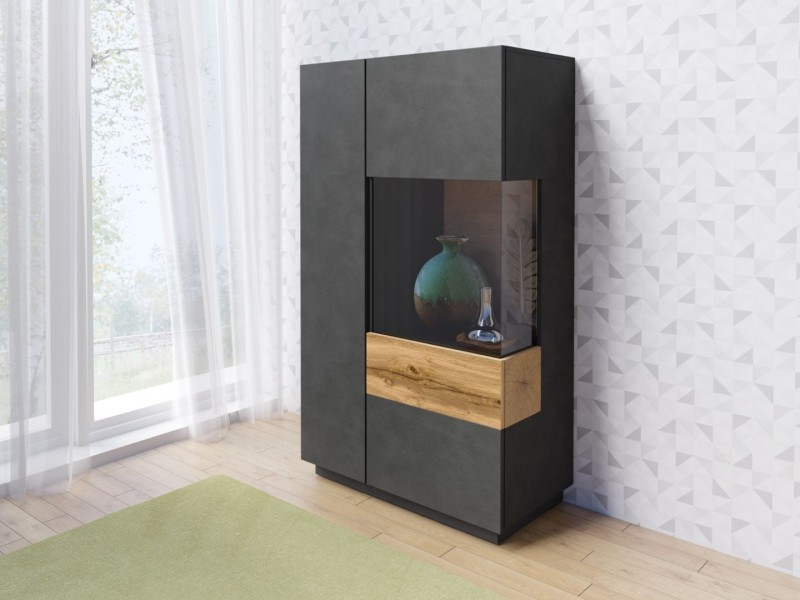 Vitrína II pravá SILKE Matera - Dub Wotan