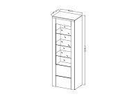 Obývací sestava LARONA Saténový ořech