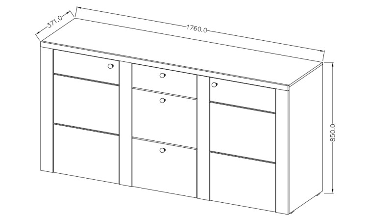Obývací sestava LARONA Dub Lefkas