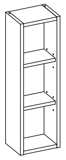 Koupelnová skříňka SANTA FEE 83-01 - horní závěsná