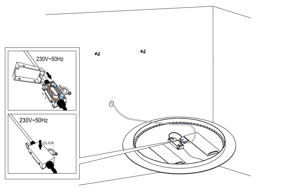 Koupelnové zrcadlo LED HESTIA 60