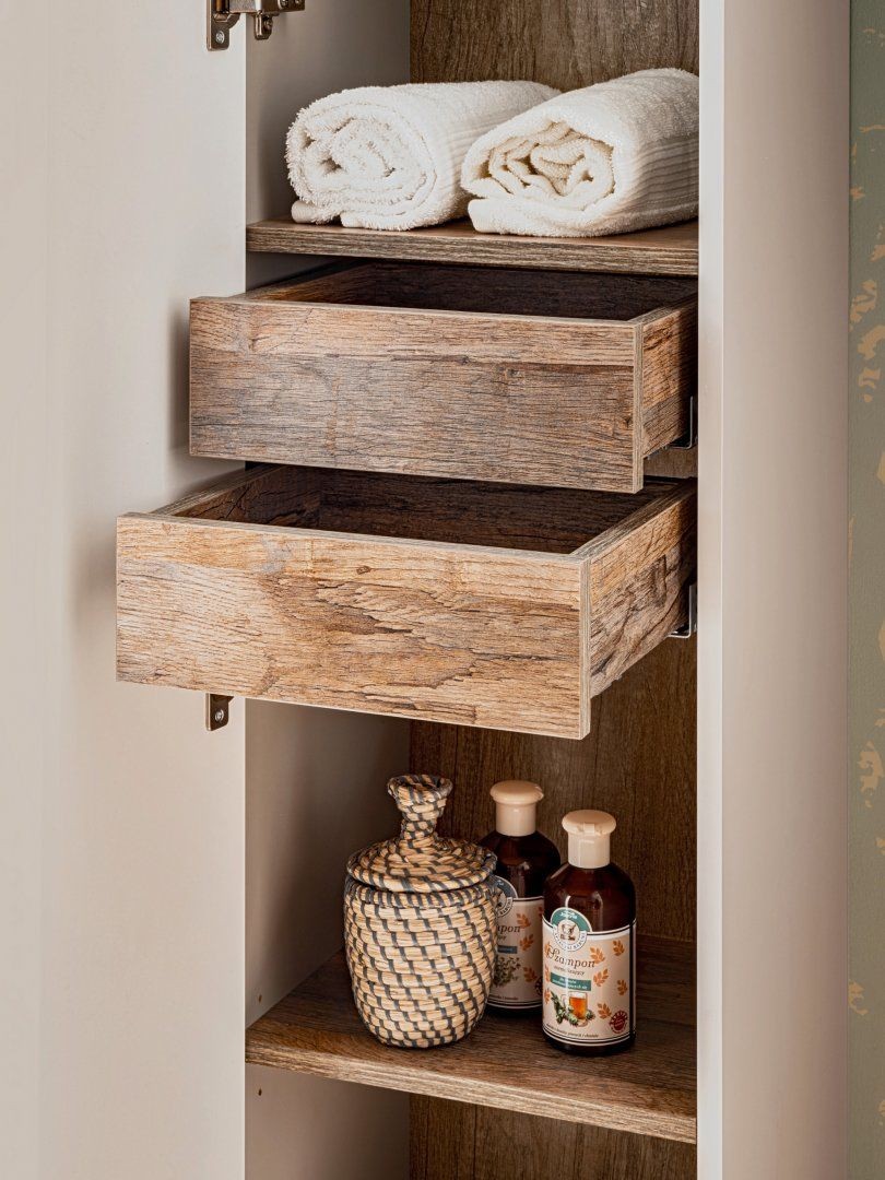 Koupelnová skříňka SANTA FEE ŠEDÁ 80-01 - vysoká