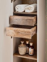 Koupelnová skříňka SANTA FEE ŠEDÁ 80-01 - vysoká