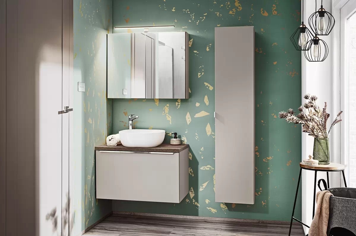 Koupelnová sestava SANTA FEE ŠEDÁ 115 II