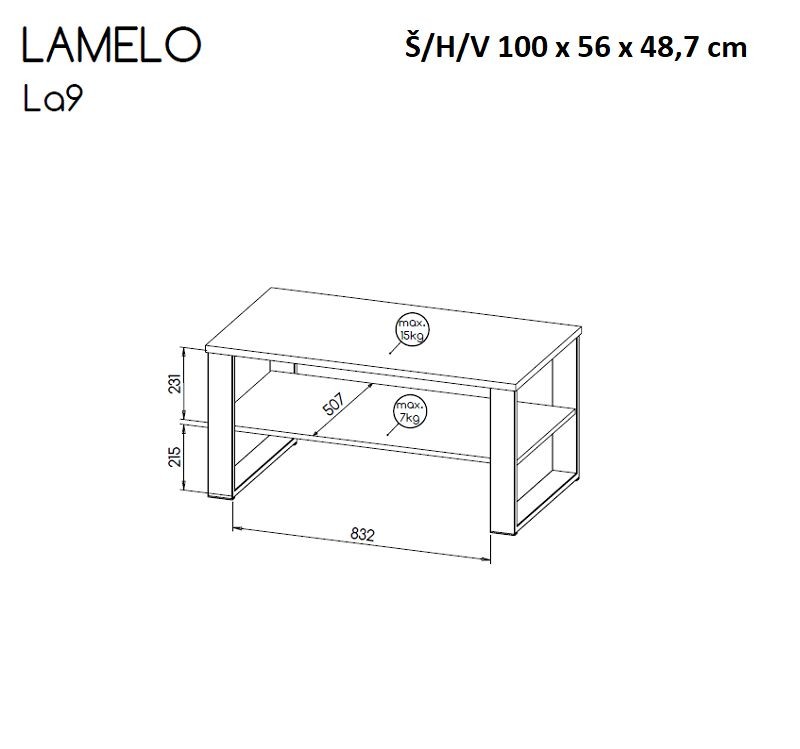 Konferenční stolek LAMELO 9