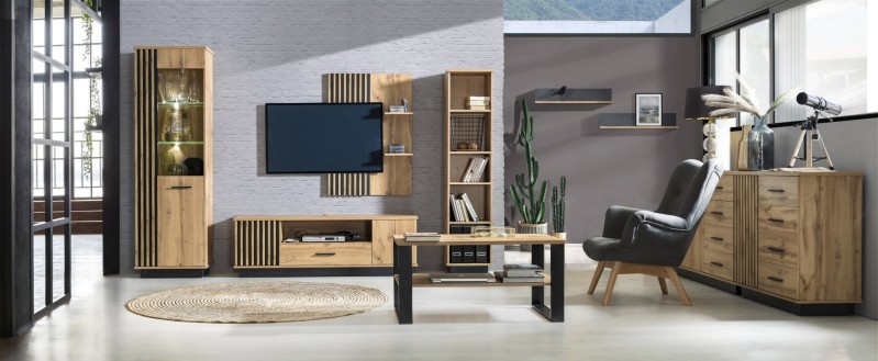 Závěsný policový panel LAMELO 13