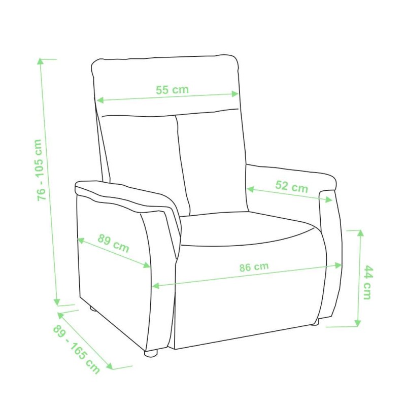 Relaxační křeslo TAPIO XXL  SKLADEM