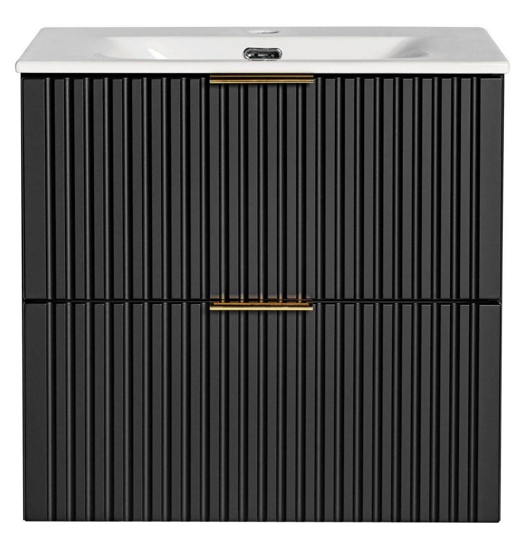 Koupelnová skříňka ADELLE ČERNÁ 82-60 - pod umyvadlo 60