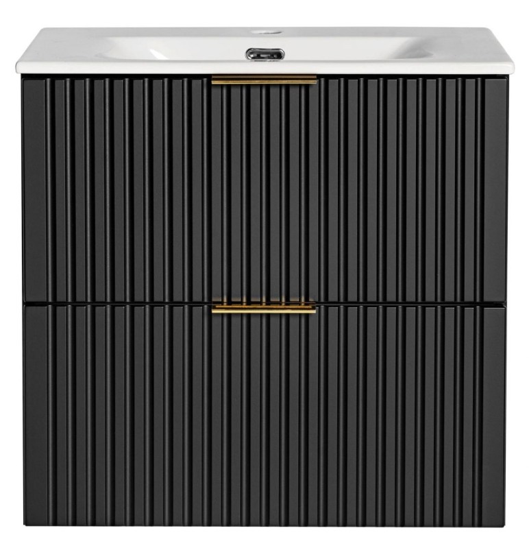 Koupelnová skříňka ADELLE ČERNÁ 82-60 - pod umyvadlo 60