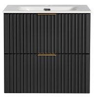 Koupelnová skříňka ADELLE ČERNÁ 82-60 - pod umyvadlo 60