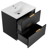 Koupelnová skříňka ADELLE ČERNÁ 82-60 - pod umyvadlo 60
