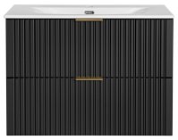 Koupelnová skříňka ADELLE ČERNÁ 82-80 - pod umyvadlo 80