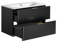 Koupelnová skříňka ADELLE ČERNÁ 82-80 - pod umyvadlo 80