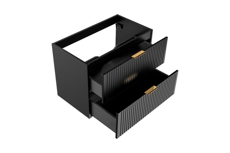 Koupelnová skříňka ADELLE ČERNÁ 82-80 - pod umyvadlo 80