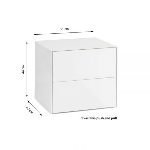 Noční stolek glass - vyřazeno