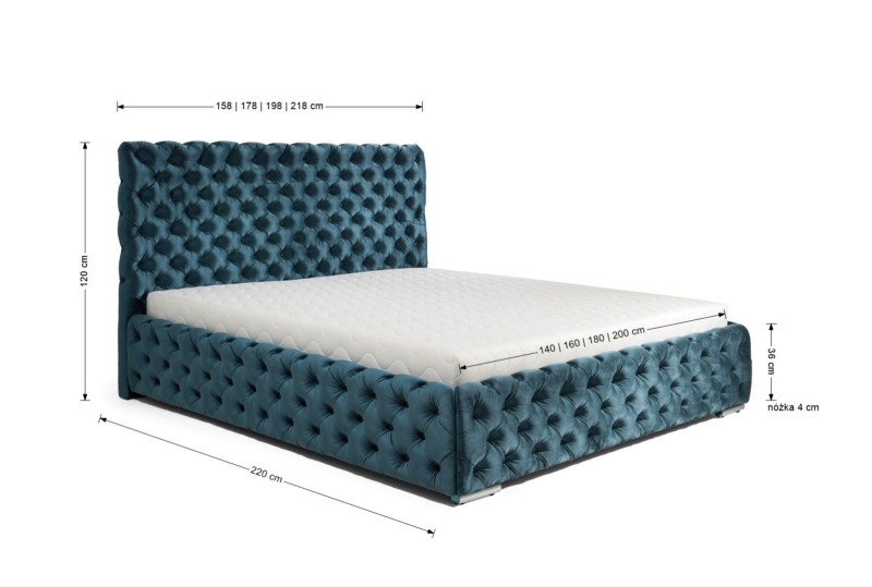 Manželská postel HAVANNA