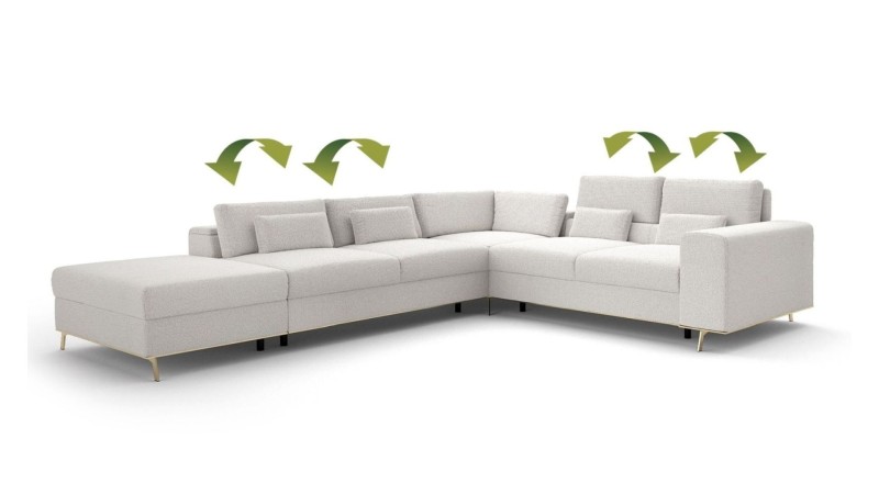 Rohová sedací souprava CHROME NEW