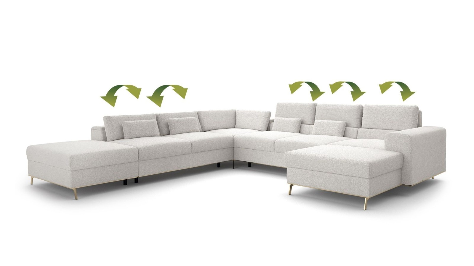 Sedací souprava CHROME NEW do U