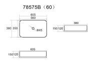Umyvadlo na desku UN KATI SW 60
