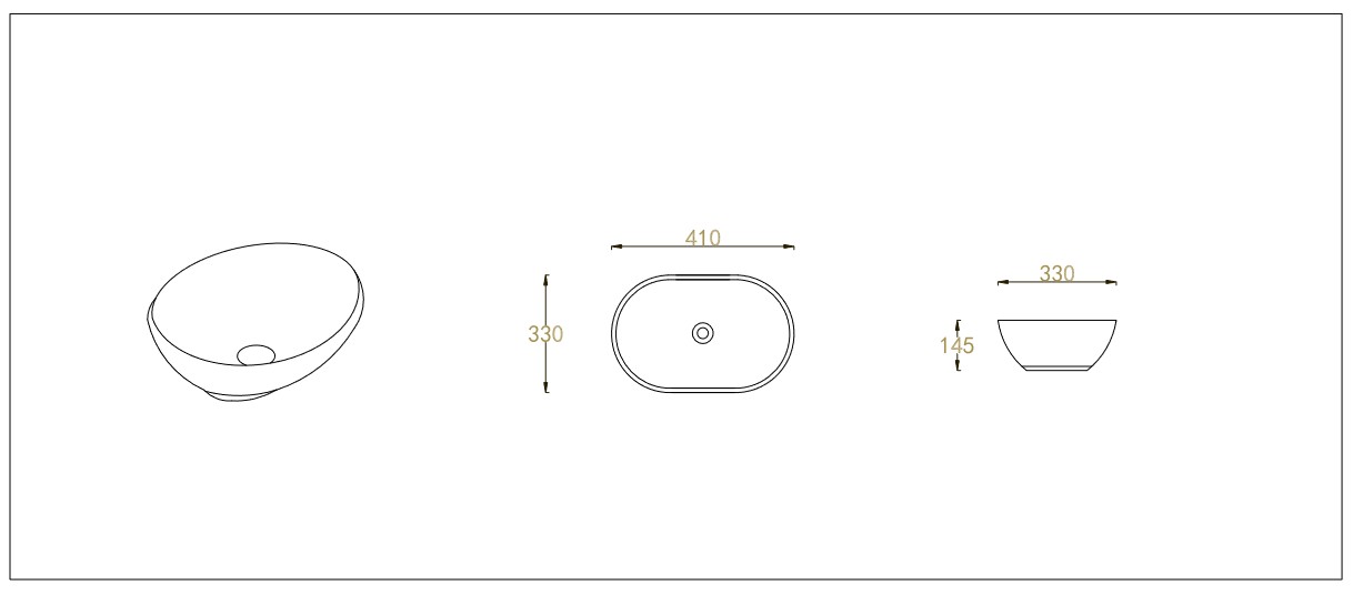 Umyvadlo na desku UN LOLA GW
