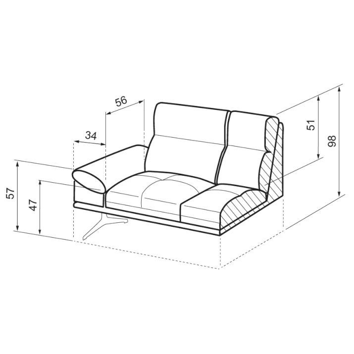 Kožená sedací souprava GALAXI