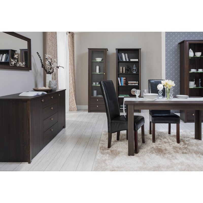 Komoda Finezia F6 Dub Sonoma čokoláda