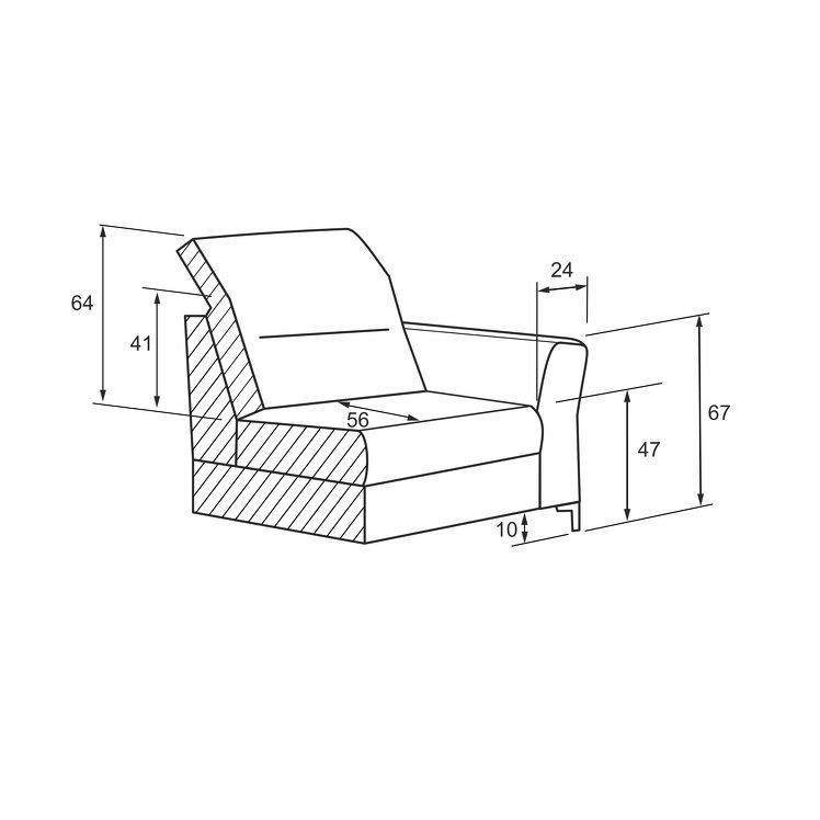 Kožená sedací souprava PARKER