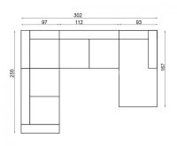 Sedací souprava VENNTO do U 3