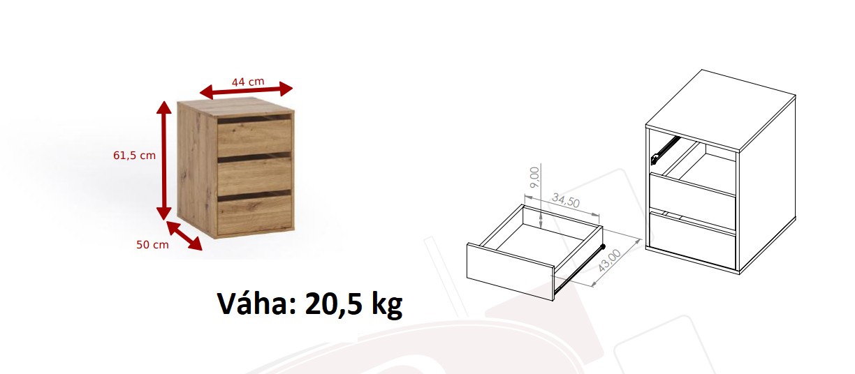 Šatní skříň BONNO 135