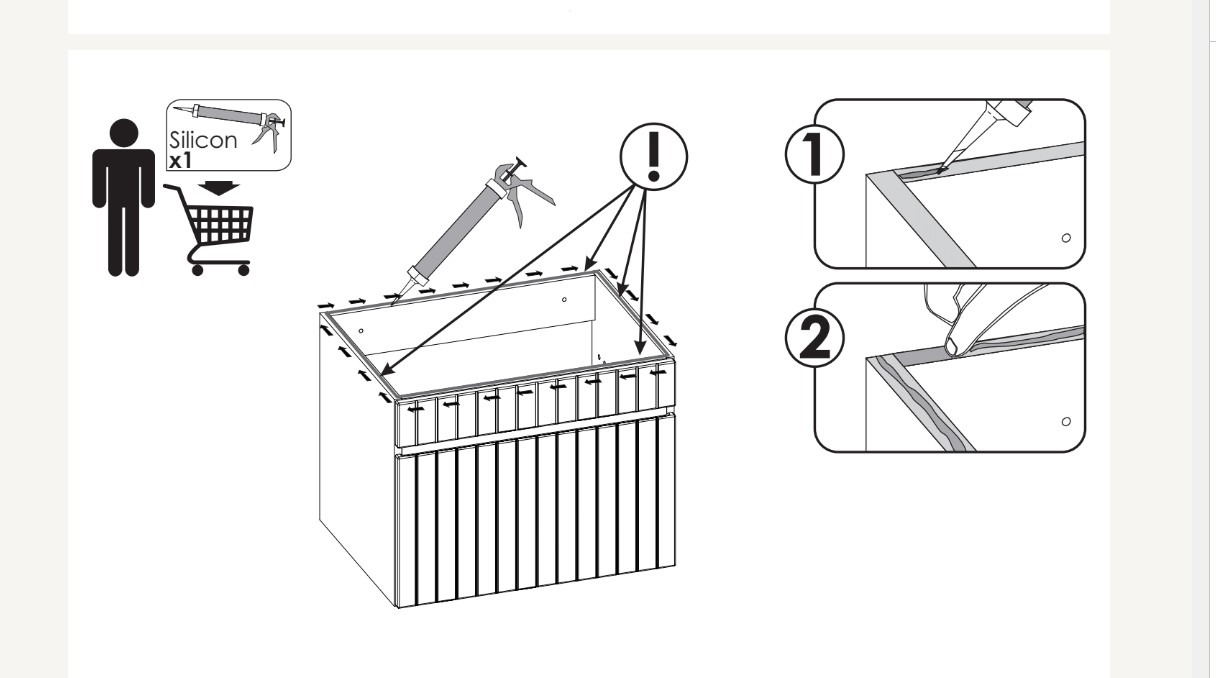 Koupelnová skříňka ADELLE BÍLÁ 82-40 - pod umyvadlo 40