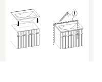 Koupelnová skříňka ADELLE BÍLÁ 82-40 - pod umyvadlo 40