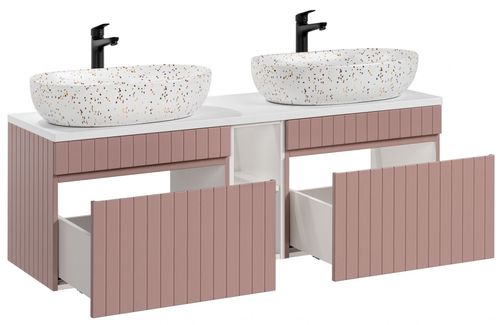 Koupelnová skříňka IKONIC ROSE 82-60 - pod umyvadlo 140