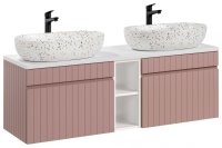 Koupelnová skříňka IKONIC ROSE 82-60 - pod umyvadlo 140