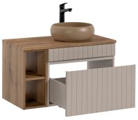 Koupelnová skříňka IKONIC KAŠMÍR 82-80 - pod umyvadlo 80 + Poličky 81-01