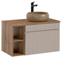 Koupelnová skříňka IKONIC KAŠMÍR 82-80 - pod umyvadlo 80 + Poličky 81-01