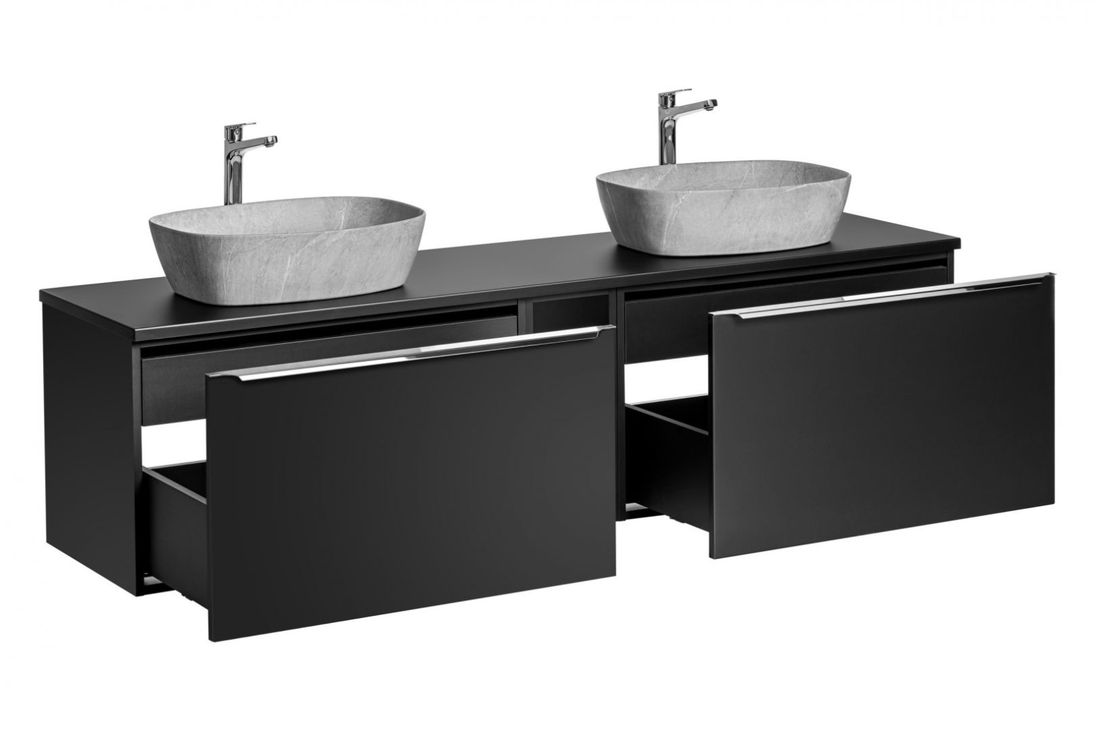 Koupelnová skříňka SANTA FEE ČERNÁ 82-80 - pod umyvadlo 180