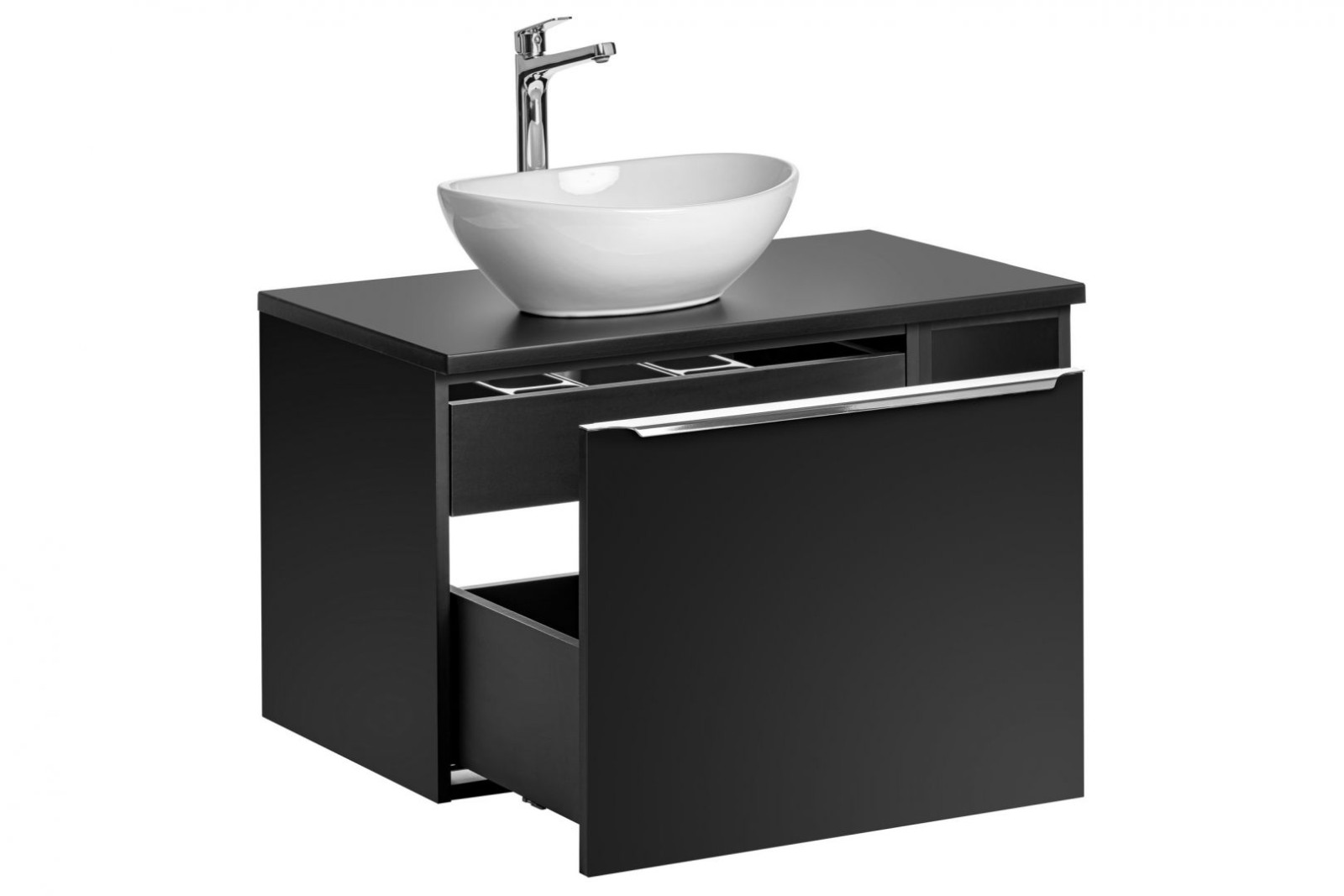 Koupelnová skříňka SANTA FEE ČERNÁ 82-60 - pod umyvadlo 80