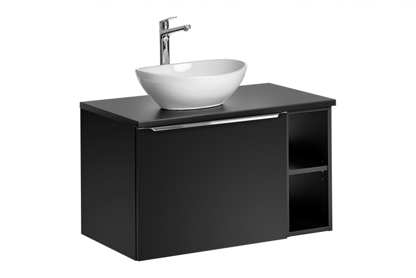 Koupelnová skříňka SANTA FEE ČERNÁ 82-60 - pod umyvadlo 80