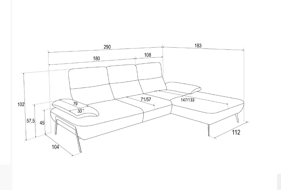 Sedací souprava CEZAR
