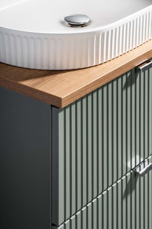 Koupelnová skříňka LINE ŠALVĚJ 82-80 2S - pod umyvadlo 80